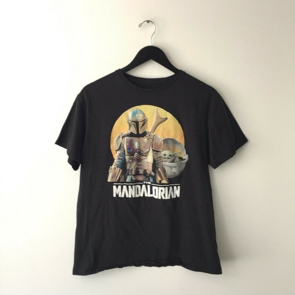 Star Wars Mandalorian T Shirt Baby Yoda Trendy L